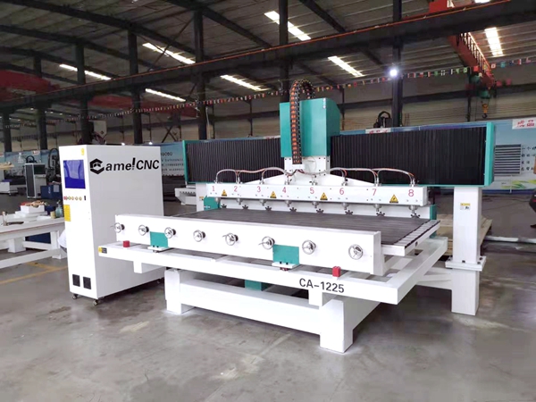 CA-1225 4 Axis 8 Heads Rotary&amp;Flat CNC Router